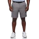 PGA Tour Men's 9" Golf Shorts with Expandable Waistband, Flat Front, Moisture-Wicking, Sun Protection, Stretch, Lightweight