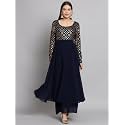PH POSHAKHUB Georgette Foil Print Anarkali Kurta