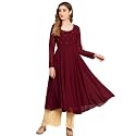 PH POSHAKHUB Georgette Regular Fit Hand Embroidery