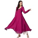 PH POSHAKHUB Georgette Regular Fit Hand Embroidery