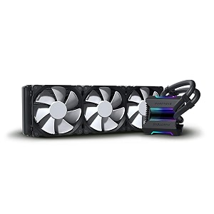 phanteks glacier one 360mp drgb aio liquid cooler - black  socket - intel socket lga 115x 1200 1366 2011 2011-3 2066 amp amd socket am4 strx4 tr4 - ph-go360mp_dbk01