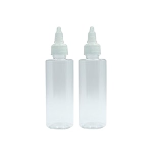 pharcos 100ml twist top applicator with transparent bottle refillable openclose nozzle for applying hair oilshampoos diy care and medicine directly on scalp and hair roots pack of 2 plastic