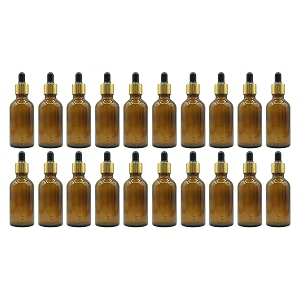 pharcos 50ml dropper bottle amber  gold  whiteblack 20
