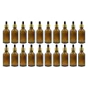 PHARCOS 50ml Dropper bottle Amber + Gold + white/Black (20)