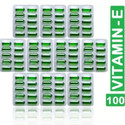 PHARMAZAIN LIFE SCIENCES Vitamin E (Pack of 100 Capsules) Face Hair Pimple Glowing Skin & hair care
