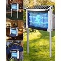PhatroyYee Solar Bug Zapper, 4500V Mosquito Zapper Killer Trap Rechargeable