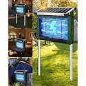 PhatroyYee Solar Bug Zapper Outdoor, Waterproof Mosquito Fly Zapper 4500V