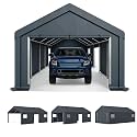 PHI VILLA 13x24ft Portable Garage Carport, Car Tents Storage Shed Canopy