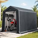 PHI VILLA 6x10ft Storage Tents, Portable Carports Motorcycle Sheds Garage
