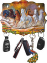 phical art Stylish Wooden & Hourse Key Holder For Home Decor| Wood Key Holder