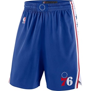 philadelphia 76ers youth 8-20 official swingman performance shorts