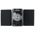 Philco Mini Stereo Shelf Systems CD Player with Digital FM Radio, Bluetooth Streaming, Remote Control in Black | LCD Display | 3.5mm Headphone Jack | MP3 & AUX Port Compatible | USB Playback