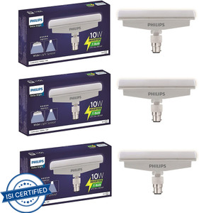 philips 10 w t-bulb b22 inverter bulb - pack of 3 4 hrs bulb emergency light white