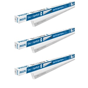 philips 25-watt led battentubelight  slimline superbrightelite compact 4-ft led batten for living room amp bedroom  cool day light pack of 3