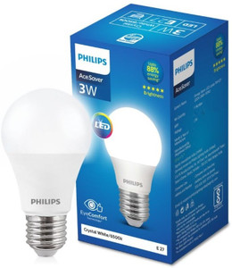 philips 3 w basic round e27 led bulb white