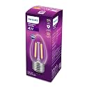 PHILIPS 4-watt Filament Candle LED Bulb | Clear Candle Bulb for Home &amp; Decoration | Bulb Base: E27, Warm White | Pack of 1
