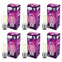 PHILIPS 4-watt Filament Candle LED Bulb | Clear Candle Bulb for Home &amp; Decoration | Bulb Base: E27, Cool White | Pack of 6