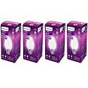 PHILIPS 4-watt Filament Candle LED Bulb | Diffused Candle Bulb For Home &amp; Decoration | Bulb Base: E14, Warm White | Pack of 4