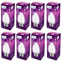 PHILIPS 4-watt Filament Candle LED Bulb | Diffused Candle Bulb for Home &amp; Decoration | Bulb Base: E27, Warm White | Pack of 6