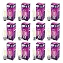 Philips 4-watt Filament Candle LED Bulb | Clear Candle Bulb for Home &amp; Decoration | Bulb Base: E27, Cool White | Pack of 12