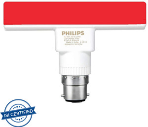 philips 5w b22 t-bulb red 5 w 10 cm tube light