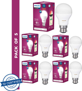 PHILIPS 9 W Basic Round B22 LED