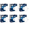 Philips Polycarbonate Astra Sleek 5-watt Round LED Downlighter|LED Ceiling Light for Home and Hall|Cut Out: 75 mm, Color: Cool Day Light, Pack of 6