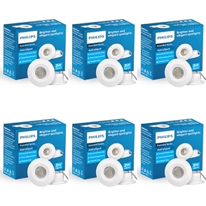 philips astra spot 2-watt led spotlight  led spotlight for display  cutout35mm  natural whitepack of 6