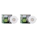 PHILIPS Astra Spot 2-watt LED Spotlight || LED Spotlight for Display || Cutout:35mm || Cool Day Light, Polycarbonate (Pack of 2)