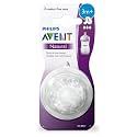 Philips Avent Natural Response Bottle Teat - 2 x Baby Bottle Flow 4 Teats for Babies Aged 3+ Months, BPA Free (Model SCY964/02)