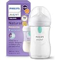 Philips Avent Natural Response Plastic Baby Bottle - 260ml Baby Milk Bottle with AirFree Vent | BPA Free for Newborn Babies Aged 1 Months+ (260ml Air Vent)