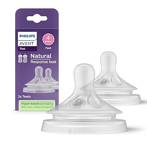 philips avent scy96402 natural response teats  3m twin pack