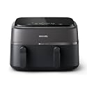 Philips Dual Basket Air Fryer - Healthy, Fast, and Versatile Cooking, 9.5QT Capacity, Touchscreen, 2-Drawer Design (NA350/00)