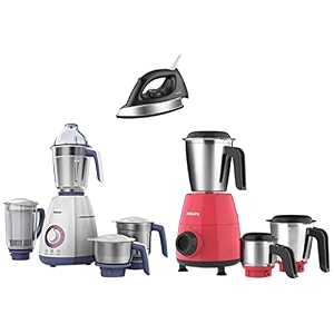 philips gc181 heavy weight 1000-watt dry iron amp hl770100 750 watts mixer grinder elegant lavender and white amp 2 500w mixer grinder red