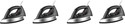 PHILIPS GC181 pack of 4 1000 W Dry Iron (Black)