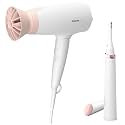 PHILIPS Hair Dryer Bhd308/30 1600 Watts Thermoprotect Airflower, 3 Heat &amp; Speed Settings For Quick Drying &amp; Touch-Up Hp6388 Eyebrows, Facial &amp; Body Trimmer (White)