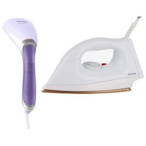 philips hi114 1000-watt golden american heritage soleplate dry iron amp philips handheld garment steamer gc36030 - vertical amp horizontal steaming 1200 watt up to 22gmin