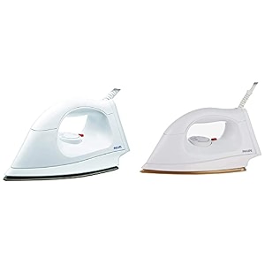 philips hi114 1000-watt golden american heritage soleplate dry iron  philips hi113 1000-watt plastic body ptfe coating dry iron
