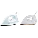Philips HI114 1000-Watt Golden American Heritage Soleplate Dry Iron + Philips HI113 1000-Watt Plastic Body PTFE Coating Dry Iron