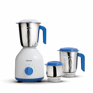 philips hl7555 600 watts 3 jar mixer grinder white
