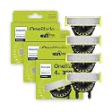 Philips Norelco OneBlade 360 Blades,Genuine Replacement Blades for OneBlade Electric Shaver and Trimmer,QP440/80,4 Count (Pack of 3)