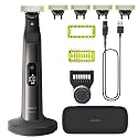 Philips OneBlade Pro 360 Face + Body Electric Shaver & Beard Trimmer, 20-Length Precision Comb & Trimmer, 4 Blades, Charging Stand, 120 Min Runtime