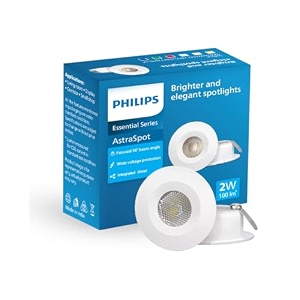 philips astra spot 2-watt led spotlight  led spotlight for display  cutout35mm  natural whitepack of 1-polycarbonate