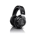 PHILIPS SHP9500 Over-Ear Headphones, HiFi Stereo, 50mm Neodymium Drivers, 101 dB, Breathable Ear Cushion, Steel Headband, Detachable 1.5m Cable, Gold-Plated 3.5mm Jack, Double Layered Cushion (Black)