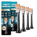 Philips Sonicare A3 All-in-One - Genuine Replacement Electric Toothbrush Heads,Black One Year Supply,HX9094/95,(Pack of 8)