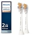 Philips Sonicare Genuine A3 Premium All-in-One Replacement Toothbrush Heads, 2 Brush Heads, White, HX9092/65
