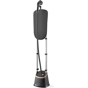 philips standing garment steamer ste317080  2000 watts power myessence- fragrance infusion unique tilting style board 3 steam settings up to 40 gmin steam output