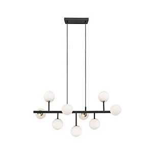 philips stellar 9 head chandelier matte black