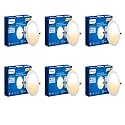 Philips Ultra Glow 10w Round LED Downlighter | 3 Colors in 1 Recessed LED Downlight | LED Ceiling Light for Home and Hall | Cut Out: 4 inch, Color: Tunable White, Pack of 6