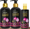 Phillauri Hair Combo | Onion Shampoo + Onion Hair Conditioner + Onion Hair Growth Oil (3 Items in the set) (3 Items in the set)